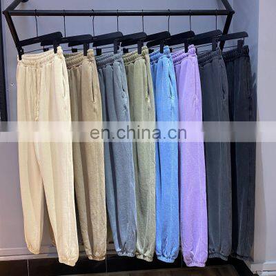 2021 Fashion New Arrival Custom 100% Cotton 380g Terry Pocket  Legging Men's Jogger