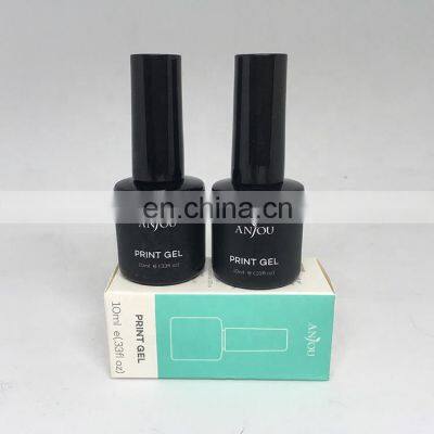 Hot Selling High Quality Perfect Clear Gloss Nice Nail Printer Gel Easy to Apply From Nail Factory for 3d Nail Priter Machine
