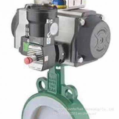 Pneumatic fluor-lined Butterfly Valve