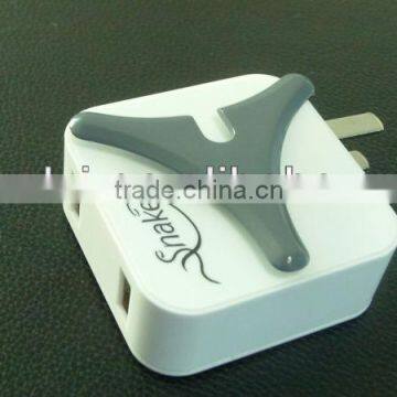 Snake Year New Arrival 2100mah,2 USB Ports wall charger