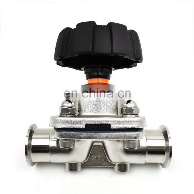 Stainless Steel Sanitary Straight Welded Biopharmaceutical Diaphragm Valve