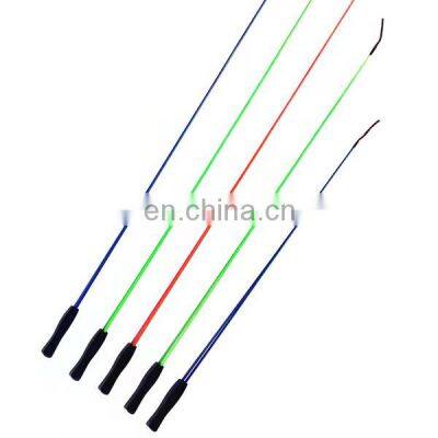 2 Sections OEM ODM Winter Durable Cermet Guide Ring Solid Tip Fiberglass Ice Fishing Spinning Rod