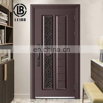 China Manufacturer House Front Door Designs Steel Entry Exterior Security Steel DoorHot