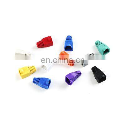 Multiple Colour Network Cat5E Cat6 Cat7 Cable Sheath Rj45 Connector Rubber Boots photo-3