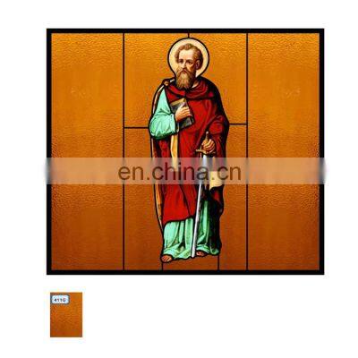 Chinese Stain Glass Supplier Custom Made Architectural Art Glass Church Doors And Windows Glass Panels Inlaid Stained Glss Sheet photo-4