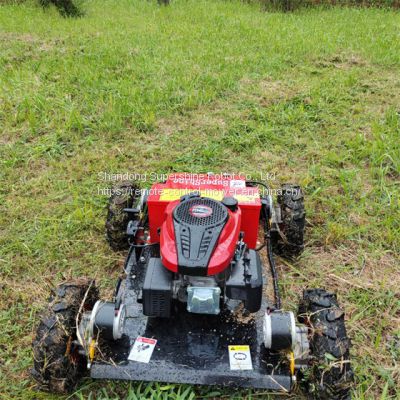 remote control lawn mower with tracks, China remote control slope mower for sale price, robot slope mower for sale