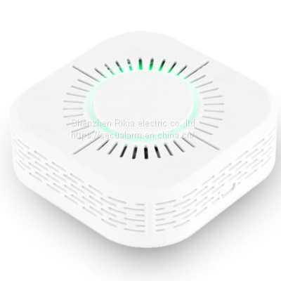 Smart Graffiti WiFi smoke alarm wireless smoke detector home hotel remote fire(wechat:13510231336)