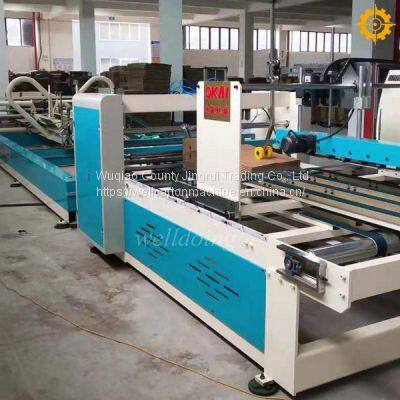 High speed automatic carton box folder gluer machine