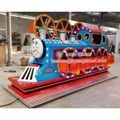Zhongshan Indoor and Outdoor Mechanical Video Games Children Ride Magic Train Rocking Car up and Down Rotation Stimulation Playground Swivel Chair photo-3