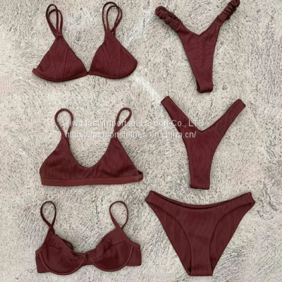 Two Piece Printed High Quality Ladies Swimwear Flex Fit Big Size Bathing Suits for Women Sexy Bikini Set photo-3