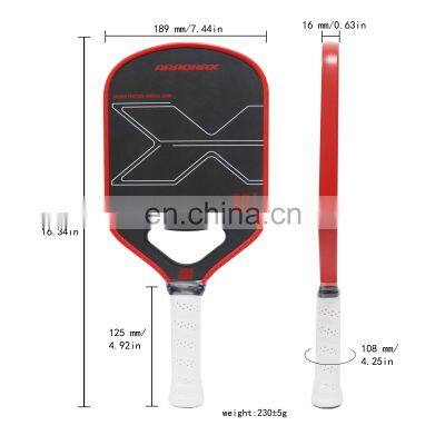 16MM Thickness High Friction Carbon Surface Professional China Factory Rough Textured Skin Pickleball Paddle USAPA