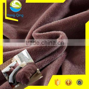 Short pile high warp knitting fabric100 polyester fleece fabric for blankets
