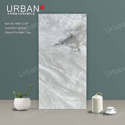 Foshan New Design 600X1200mm Factory Wholesale Ceramic Glossy Glazed Polished Porcelain Floor Wall Tile photo-3