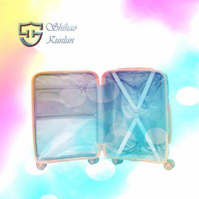 PP Waterproof Hard Case Cheap Trolley Travel Bags Luggage Sets With TSA Lock Suitcase on Wheels photo-4