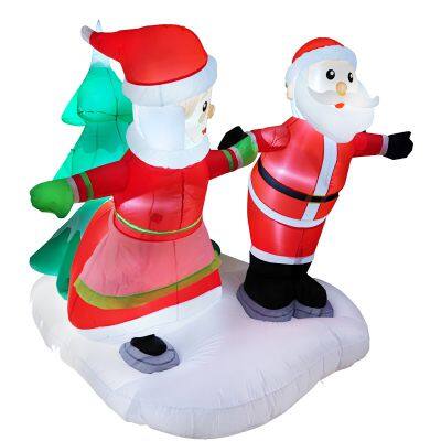 Inflatable Santa Claus With Xmas Yard Inflatable – Perfect for Xmas Decor photo-2