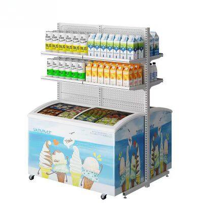 Grocery Store Shelving Steel Panel Storage Rack Goods Display Shelves