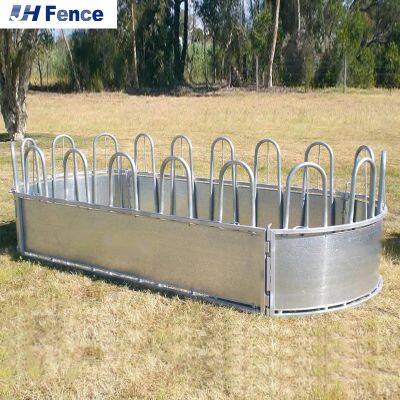 Cattle Round Bale Feeder With Cover Roof and Waterproof Horse Hay Feeder photo-3