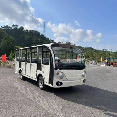 Powerful 14-seater Enclosed Gasoline Sightseeing Vehicle With Gasoline Engine, Suitable for Mountain Scenic Areas and Long-distance Shuttle photo-3