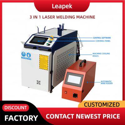 Fábrica com Vendas Quentes - Máquina de Soldagem a Laser Manual Multifuncional Automática de Aço Inox 3 em 1 de 2000W à Venda