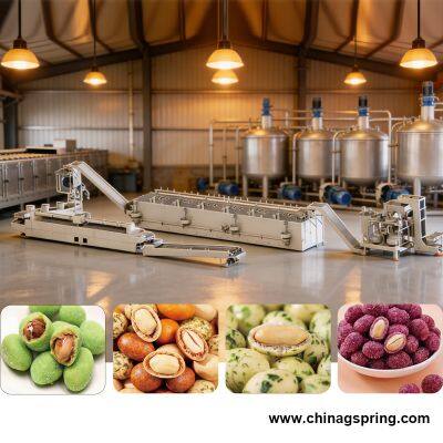 Industrial Peanut Coating Machine Coated Nuts Roasting Machine Complete Coated Nuts Roasting Production Line For Snack Food Equipment photo-2