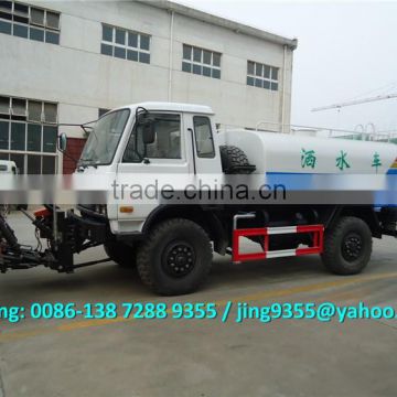 DONGFENG 4X2, 4X4 WATER TANKER TRANSPORT TRUCK 10M3, 12M3 WITH SNOW SHOVEL CHEAP PRICE FOR SALE