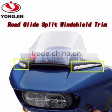 Motorcycles & Automobiles Metal Material Chrome Color Windshield Trim for Harley Road Glide photo-4