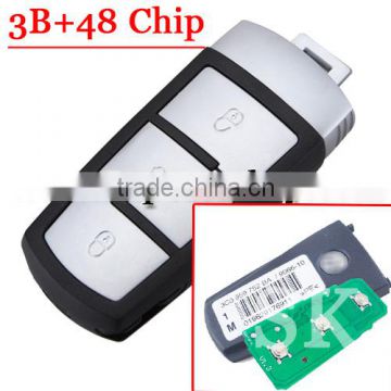 High Quality 3C0 959 575 2AB 3C09595752AB 3 Button Remote Key 433MHZ for Vw Magotan 48 Chip