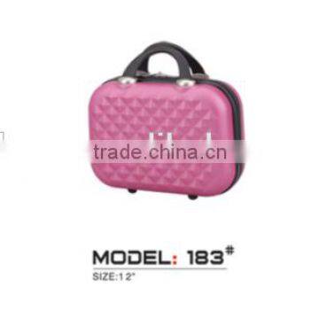 11 inch elegant convenient abs cosmetic bag luggage set colorful cosmetic bag for sales