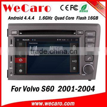 Wecaro WC-VL7060 Android 4.4.4 car stereo 1024 * 600 for volvo s60 car gps WIFI 3G GPS 2001-2004