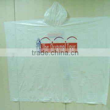 Fashion PE Custom Printed Disposable Plasic Ponchos