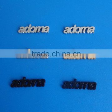 adoma logo gold silver blank plated metal pendants