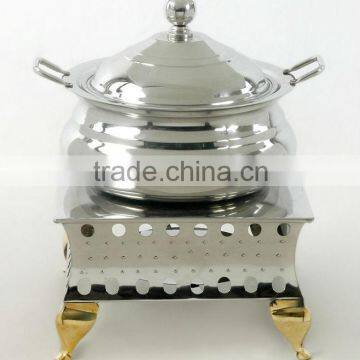 Steel Cheffing Dish, Wedding & Party utensils, food serving dish, hot keeping dish, Catering item, Hotel & Restaurant utensils