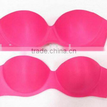 One piece foam bra cup for ladies for dress