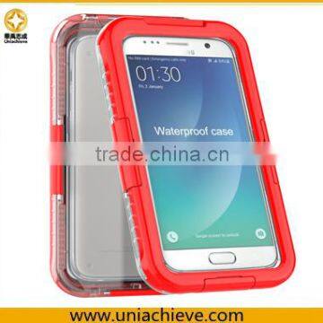 For Samsung S7 silicone case waterproof red color