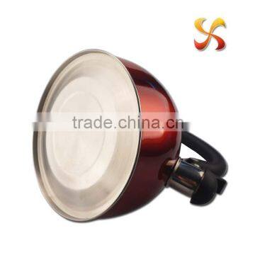 1.5L best quality whistling kettle with color stainless steel material