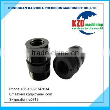 Aluminum Thread Parts Black Anodizing Aluminum Shaft Sleeve