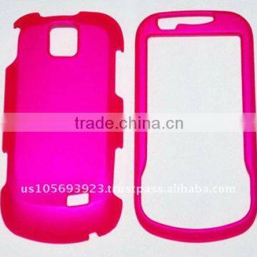 Rose pink hard Rubber Case for Samsung Intercept i910 (SPH-M910)