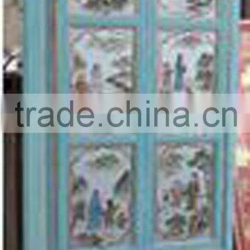 Chinese antique furniture painted cabinet