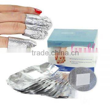 50pcs aluminum nail gel wrapes with cotton paper