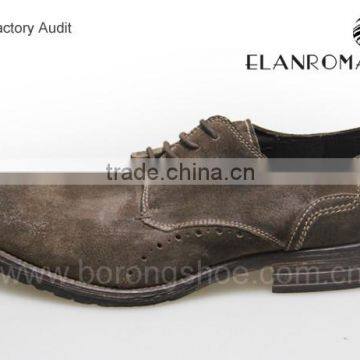 Hot-sales Cow Suede Leather Shoes Men photo-2