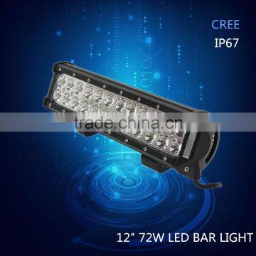 Shenzhen supplier best car accessories 12" 72w Dual Row offroad led spot light bar                        
                                                                                Supplier's Choice