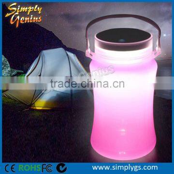 Ce Rohs IP67 Rechargeable Solar Led Torch for Camping Fishing Trekking Backpacking photo-6