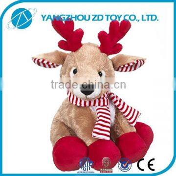 new style soft polyester animated christmas plush toy monkey