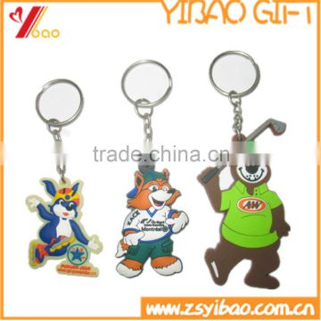 Hot Sale Business Gifts Silicone Rubber PVC And Metal Key Chain