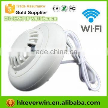 Smart Home Alarm System IP Camera Accessory White wireless smoke detector