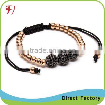 Christmas gift new design custom black matte agate bead mens bracelet