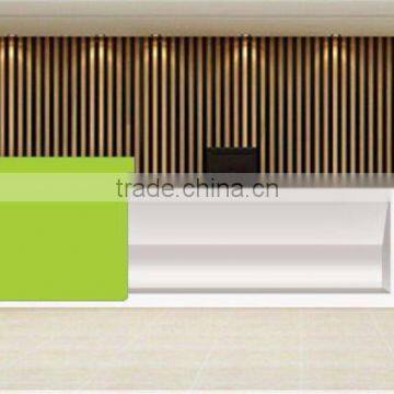 High quality supermarket cashier counter table with LED light inside                        
                                                Quality Choice