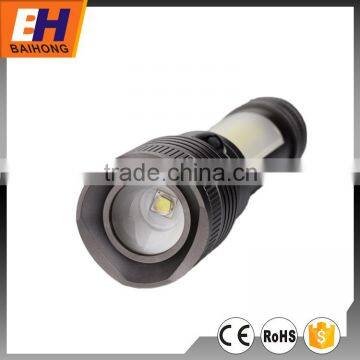 Zoomable 3W COB+3W LED Aluminium Torch With Magnet and Fashion Design photo-5