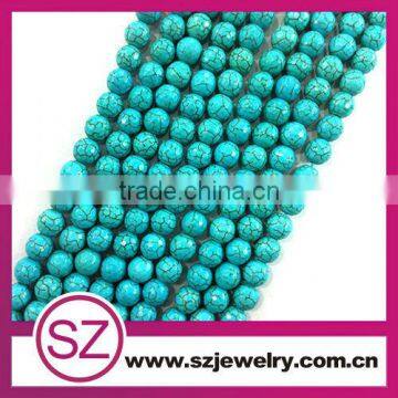 10mm cutting turquoise semi precious gemstones beads                        
                                                Quality Choice