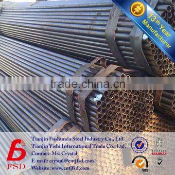 black galvanised steel scaffolding tube size black scaffolding pipe welded